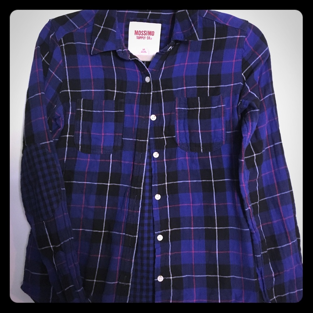 Mossimo Purple/Black Flannel